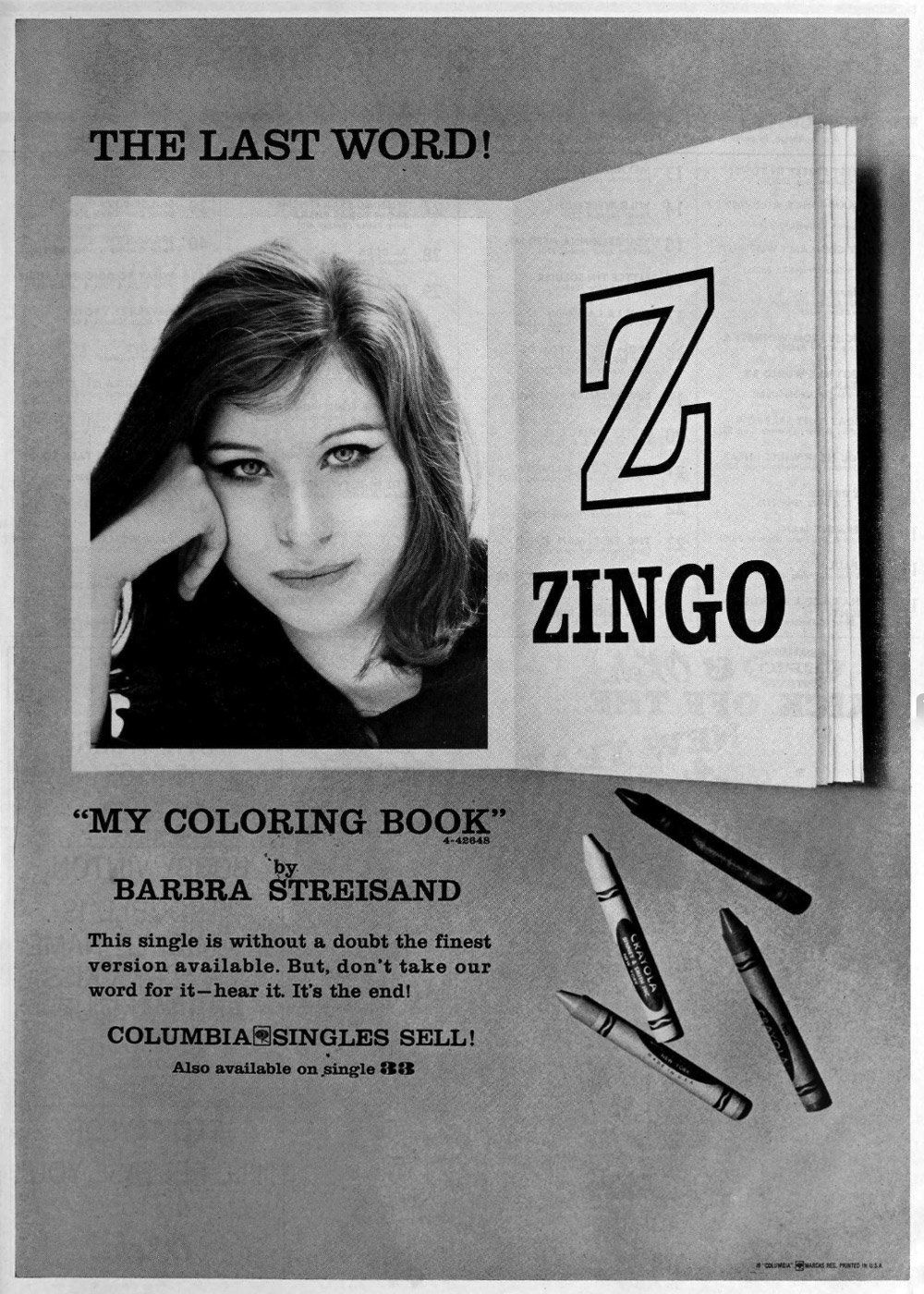 Columbia Records ad for 