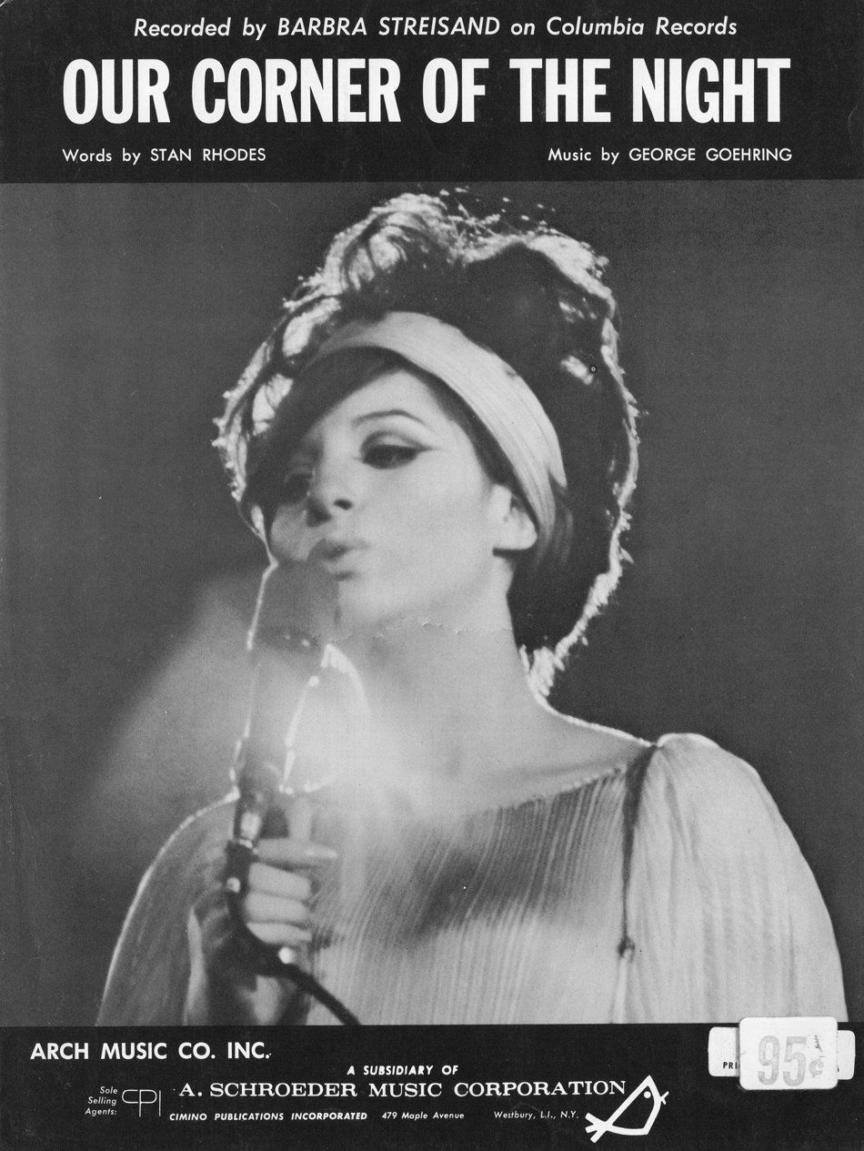 Sheet music for Our Corner of the Night