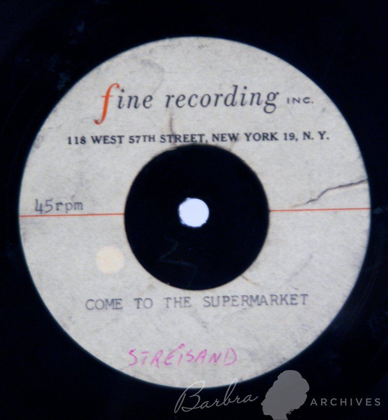 Vintage Fine Recording label for 
