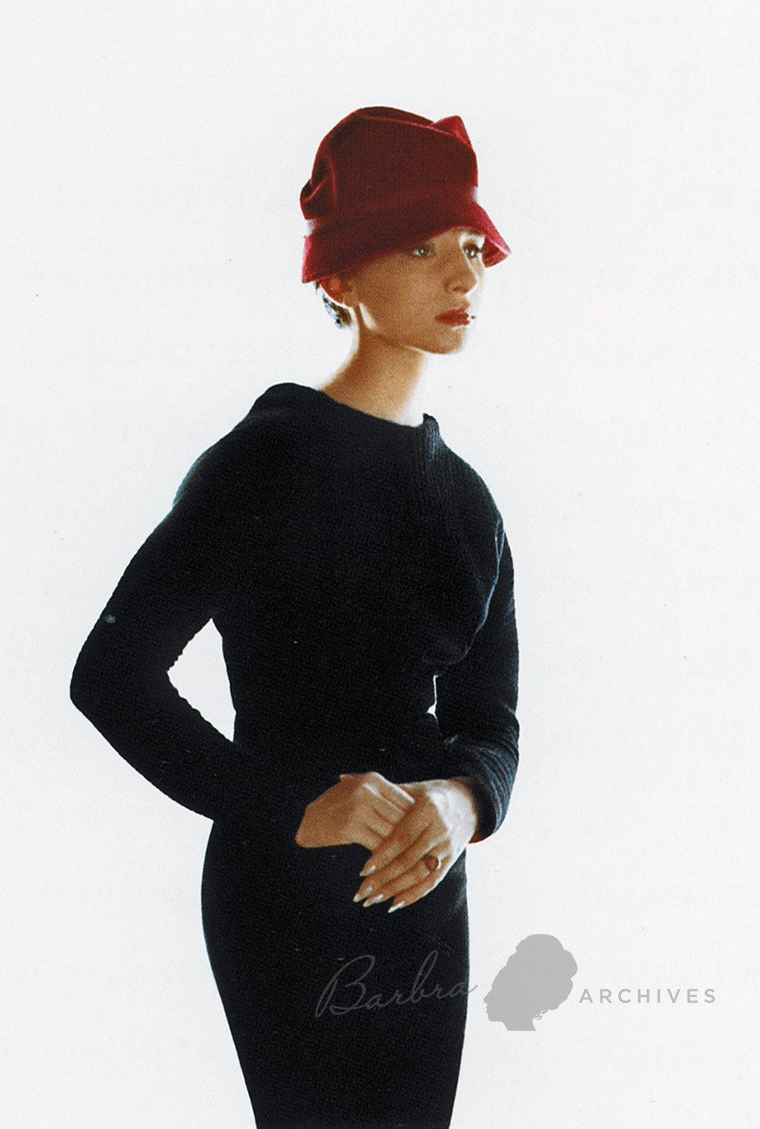Photo by: Craig Simpson Photo of young Barbra Streisand with red hat. Photo by: Craig Simpson
