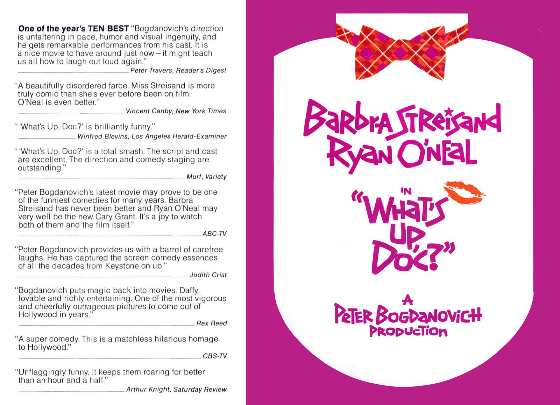 Reviews and key art for What's Up Doc