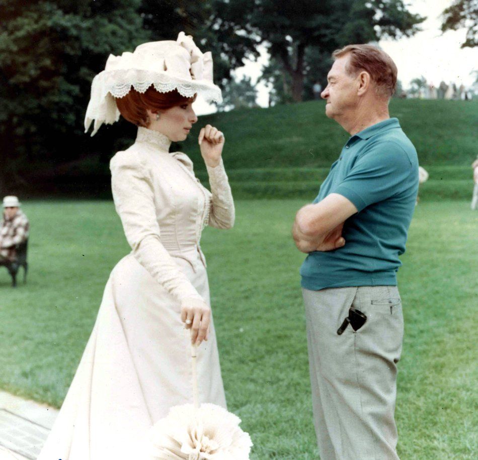 Streisand talks to Harry Stradling