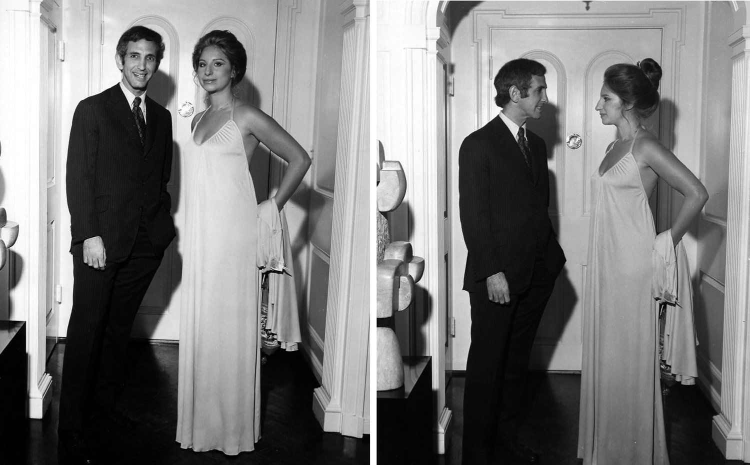 Daniel Ellsberg poses with Barbra Streisand in 1973.
