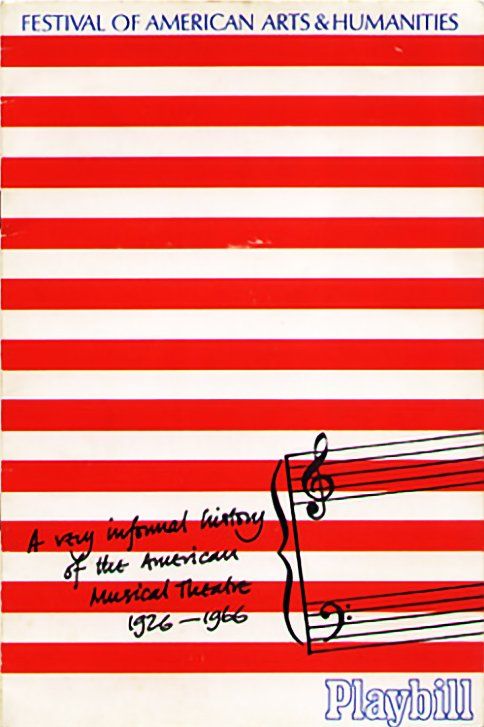 Cover of the Playbill program for the evening.