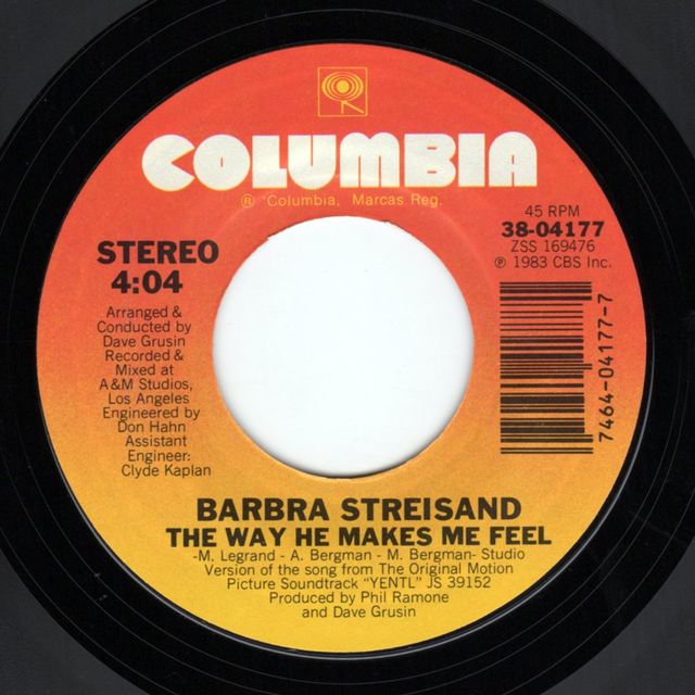 Barbra Archives | Singles | The Way He Makes Me Feel from Yentl