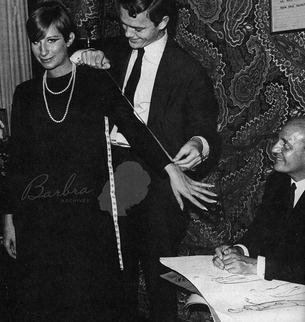 Streisand and Pierre Balmain