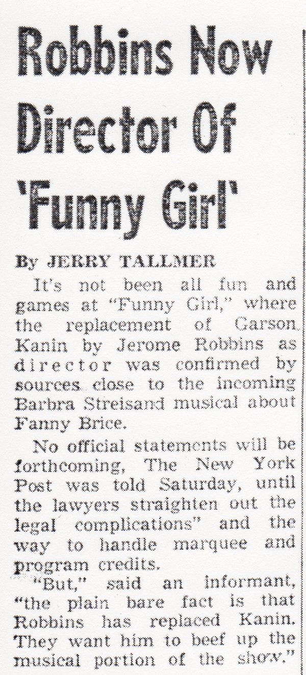Newspaper clipping with headline: 