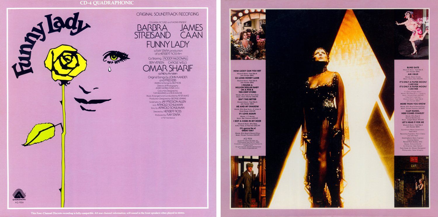 Funny Lady, front and back covers of Quadraphonic album.