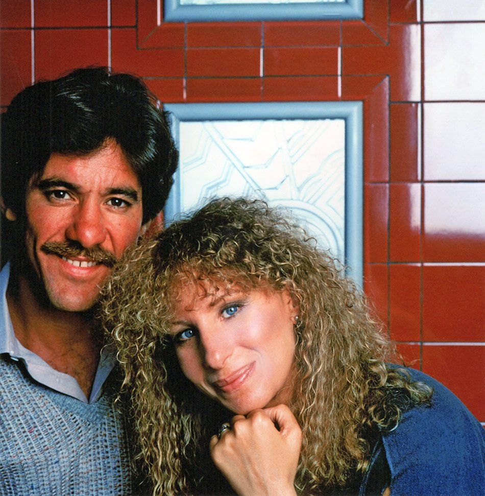 Geraldo Rivera and Barbra Streisand, 1983.