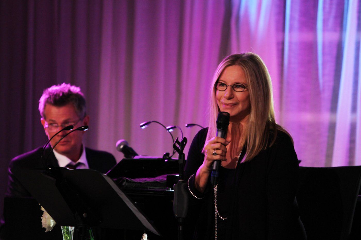 David Foster and Barbra Streisand, 2012. David Foster and Barbra Streisand, 2012.