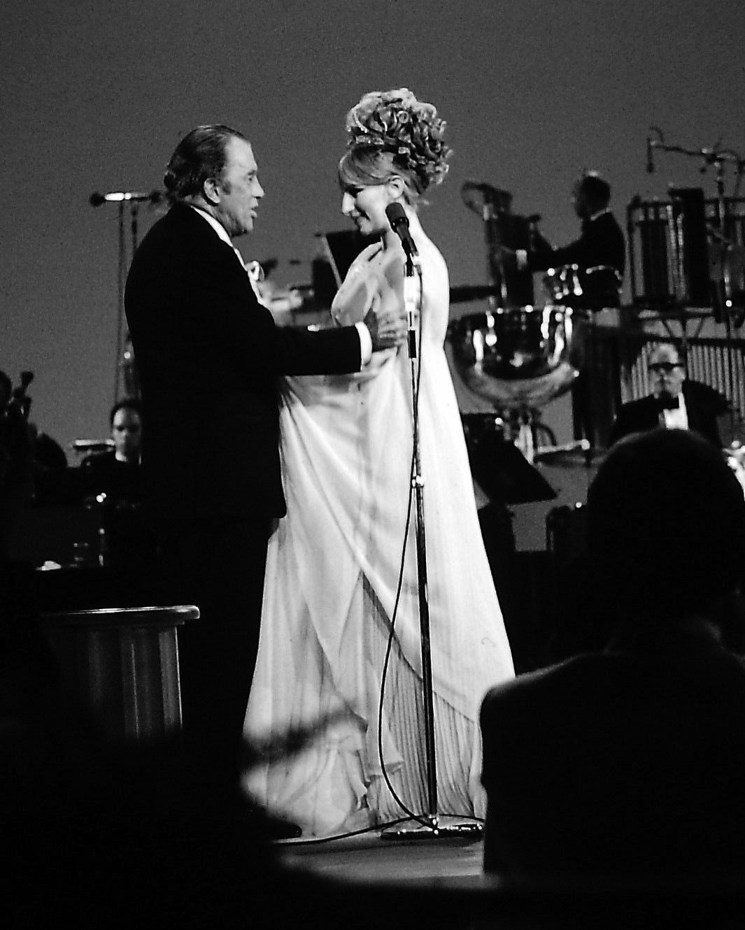 Ed Sullivan and Barbra Streisand