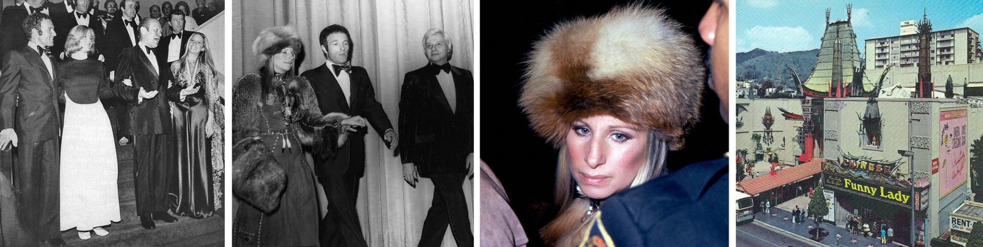 D.C. premiere with Pres. Ford; Filmex premiere; NYC premiere; Funny Lady playing at Grauman's Chinese Theatre, L.A.