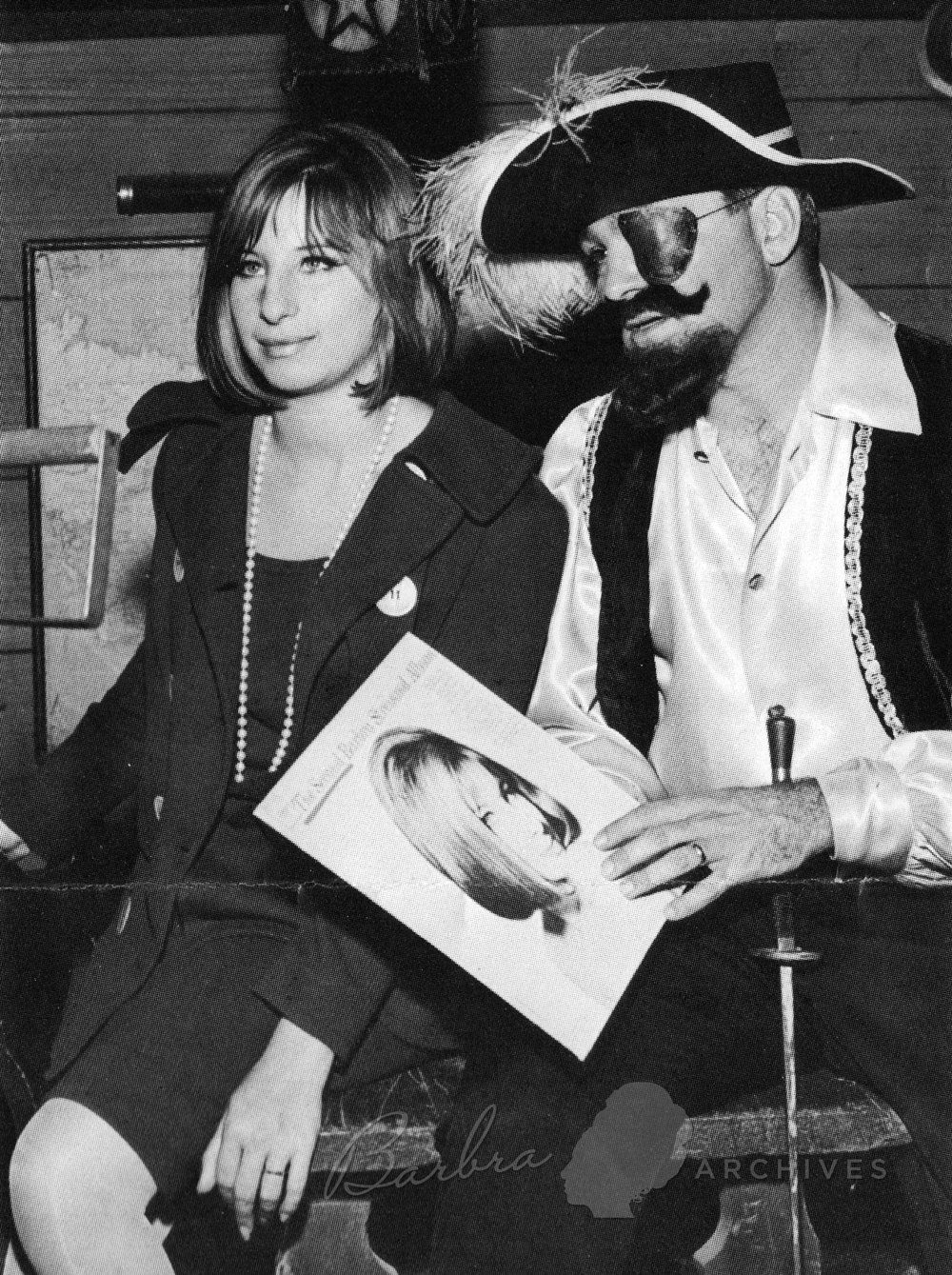 Streisand and Lamond, dressed as a pirate. Streisand and Lamond, dressed as a pirate.