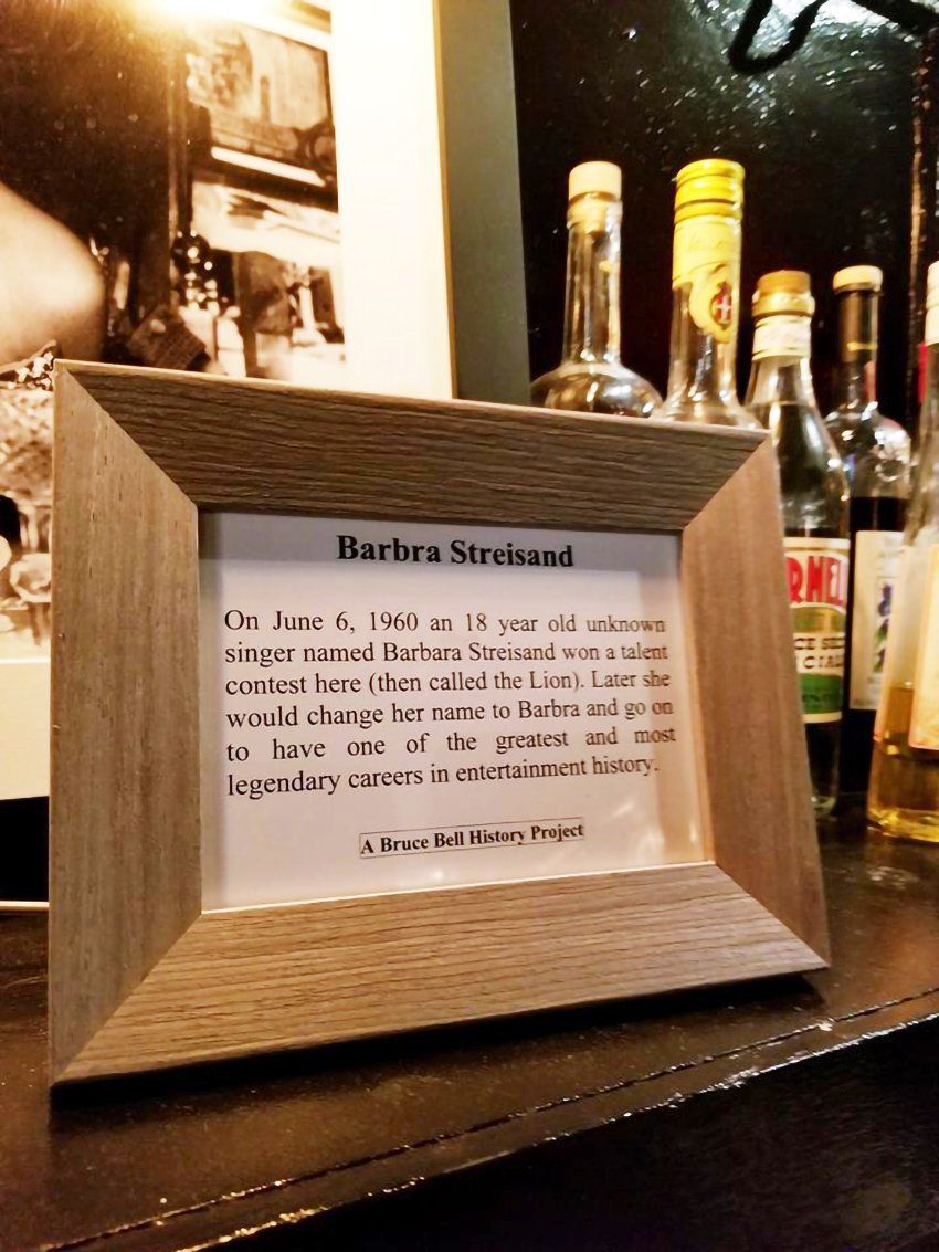 In 2018, Bruce Bell placed this plaque at the former location of The Lion as part of his In 2018, Bruce Bell placed this plaque at the former location of The Lion as part of his