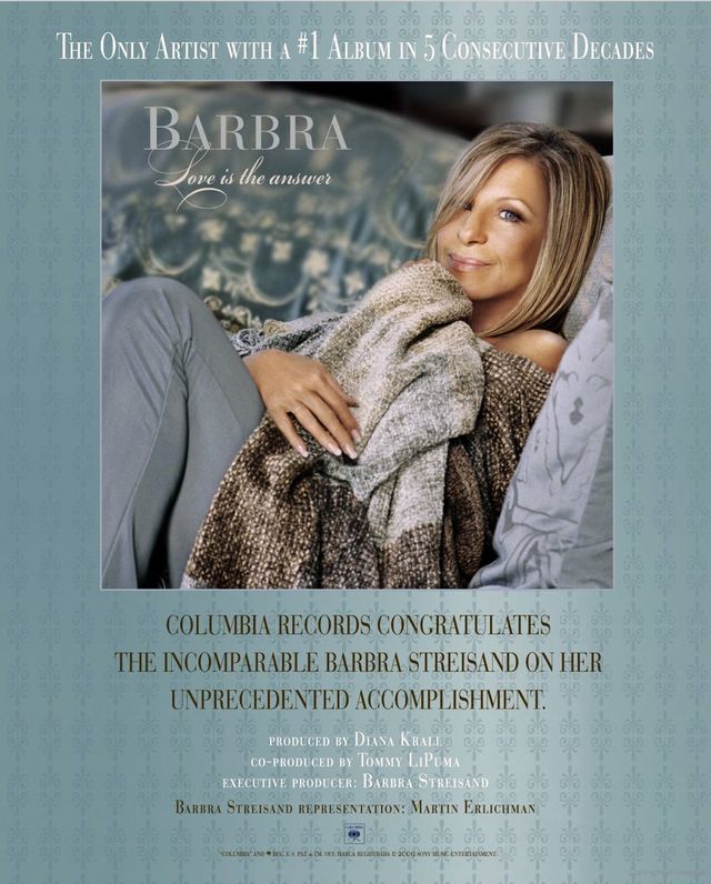 Barbra Archives | Love is the Answer 2009 Album Barbra Archives | Love is the Answer 2009 Album