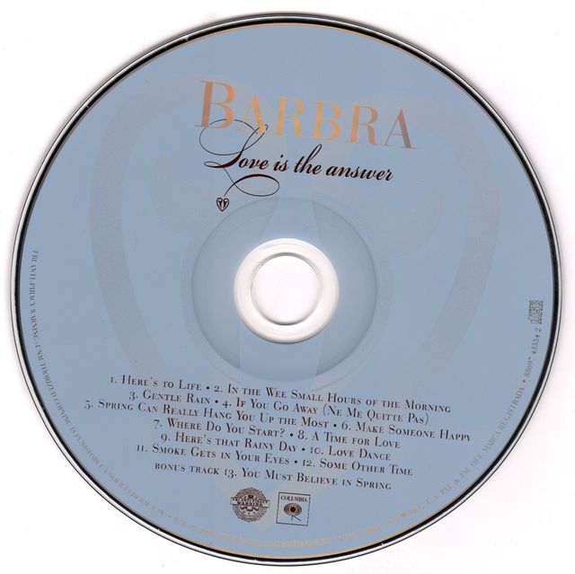Barbra Archives | Love is the Answer 2009 Album