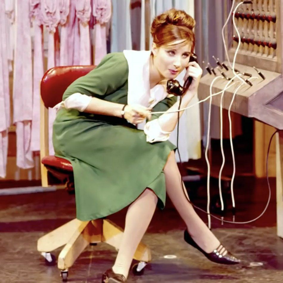 Streisand posed as her character Miss Marmelstein.
