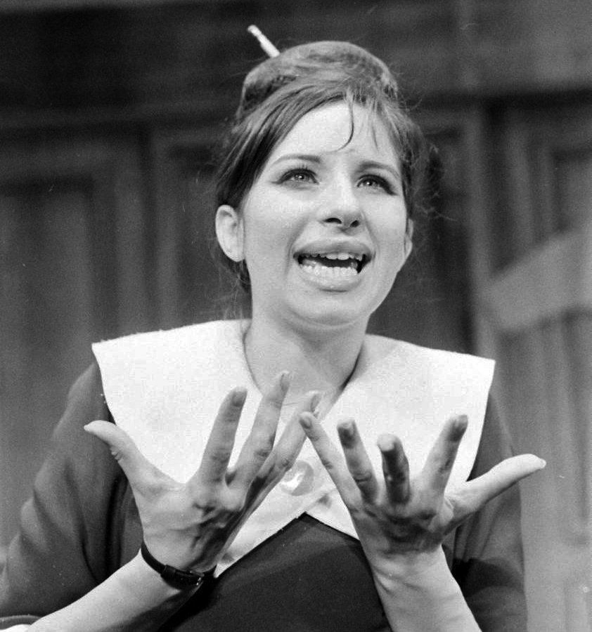Closeup of Streisand as Miss Marmelstein