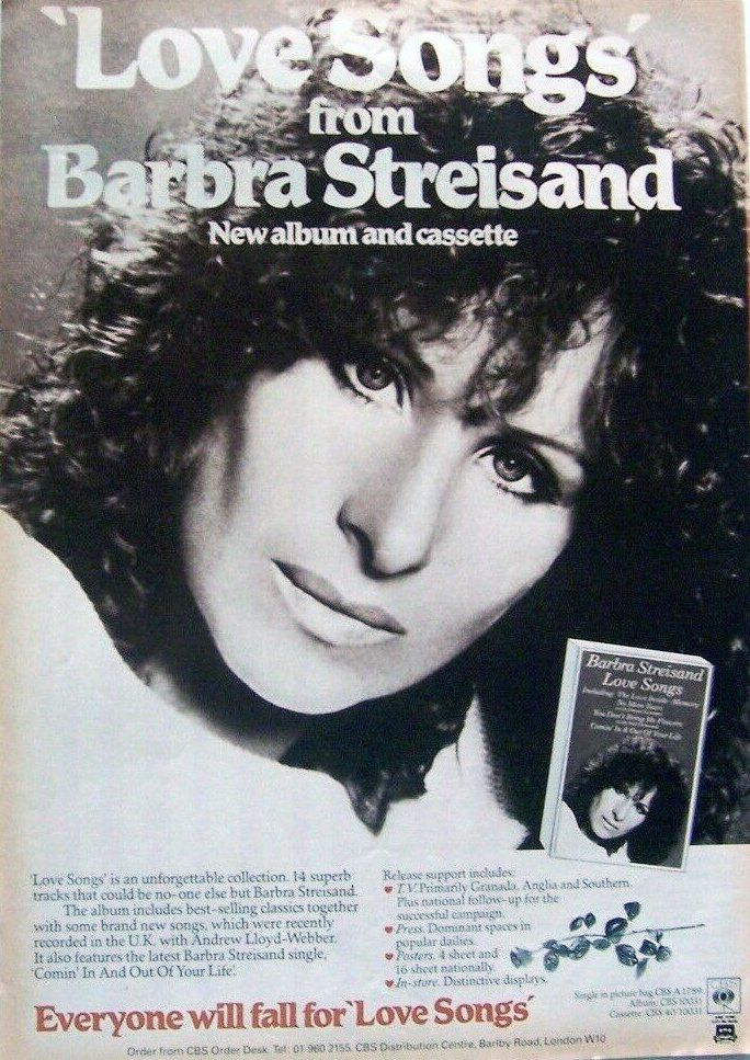 U.K. ad for the album, titled 
