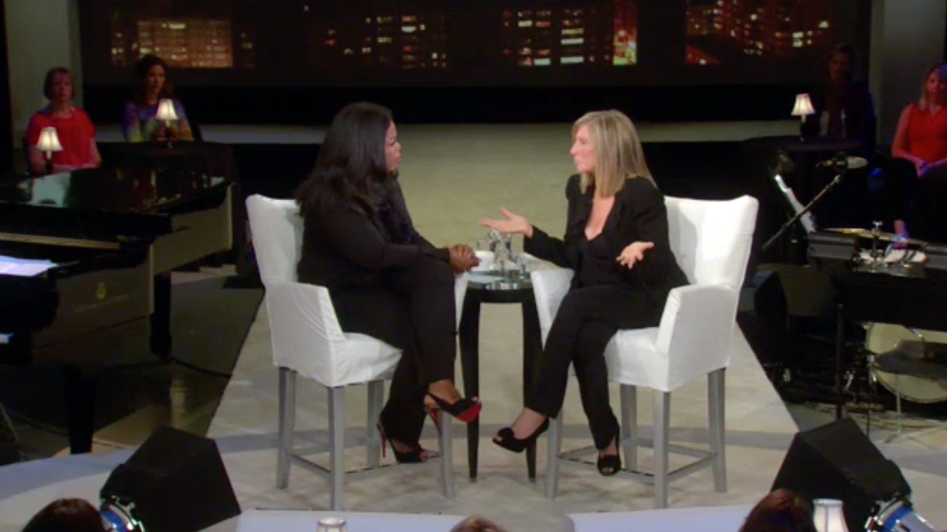 Oprah Winfrey and Barbra Streisand