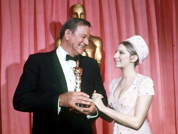 John Wayne and Barbra Streisand