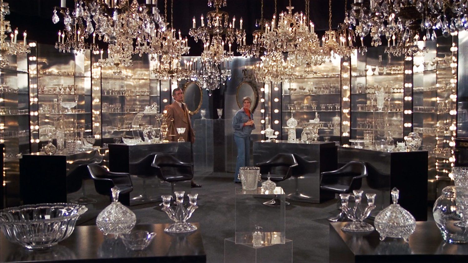 The chandelier shop scene. The chandelier shop scene.