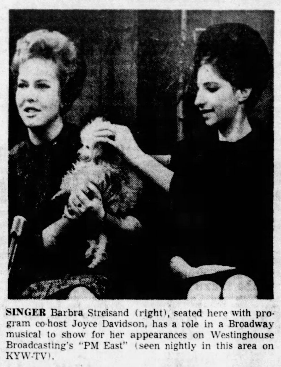 Joyce Davidson and Streisand on PM East.