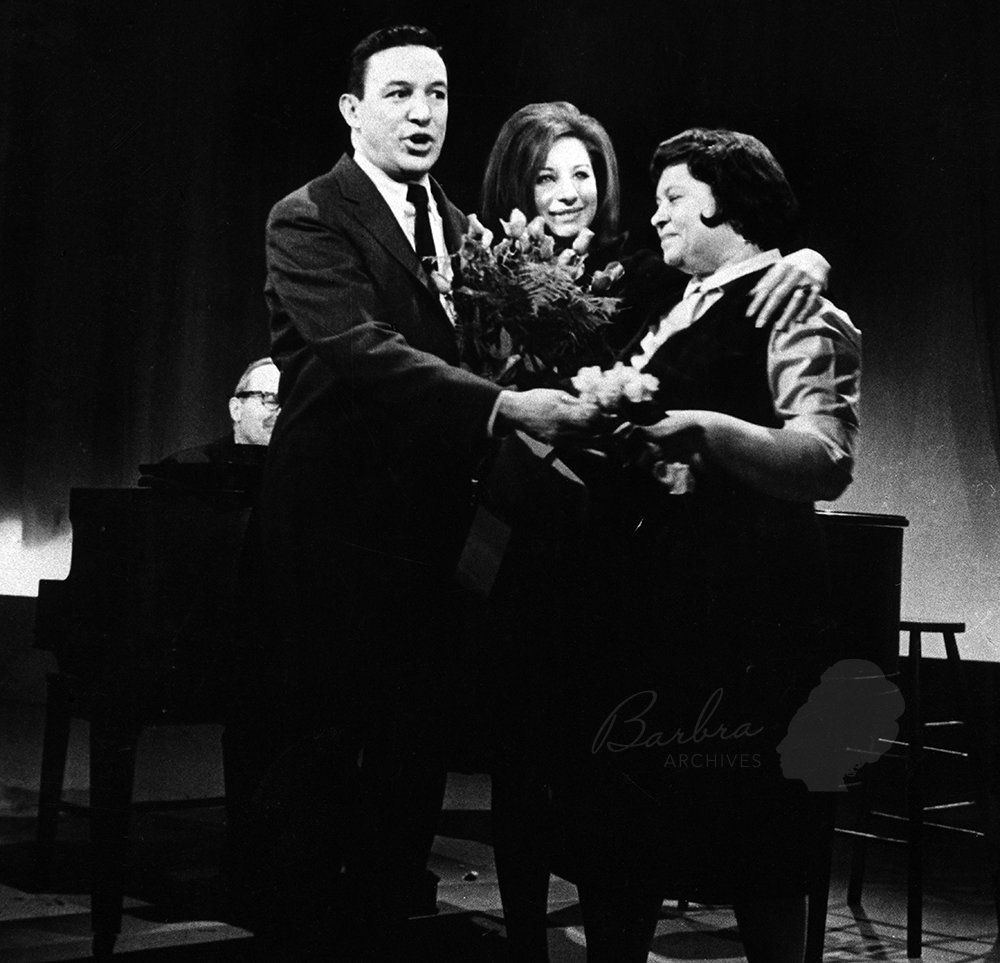 Wallace, Streisand, and her mother Diana Kind.