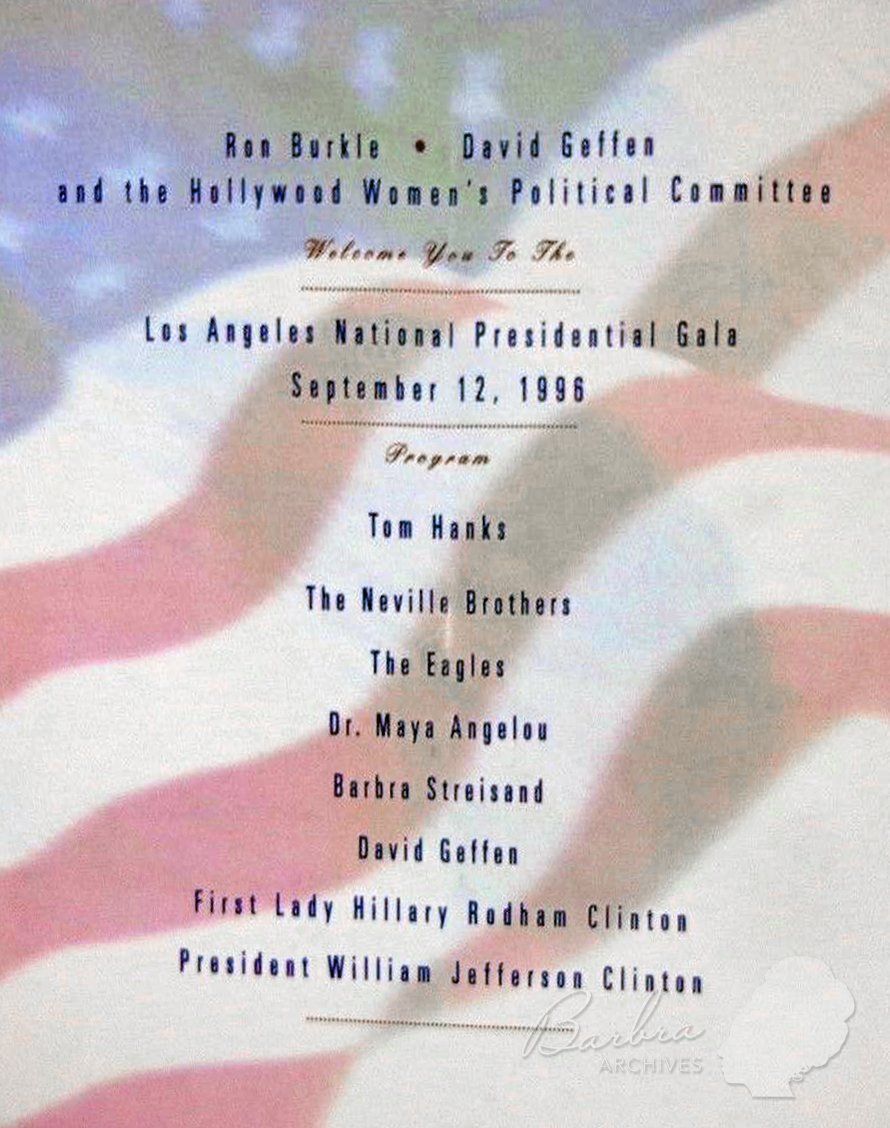 Page from the concert program that evening.