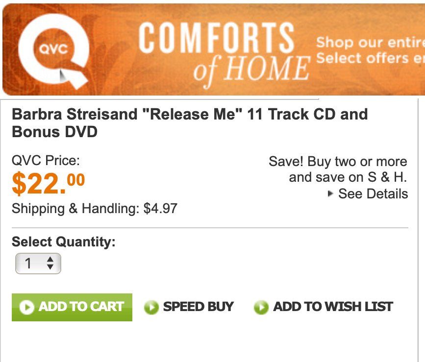 Screen grab of 2012 QVC order page — this is not a live page.