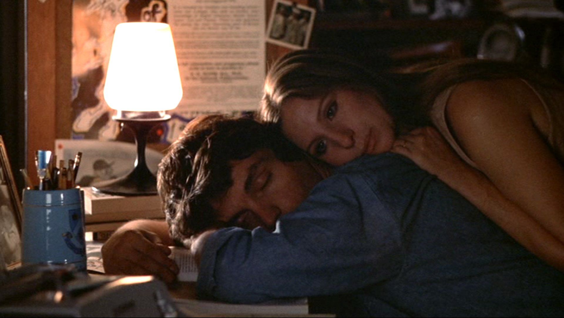 Streisand and Selby in the movie.