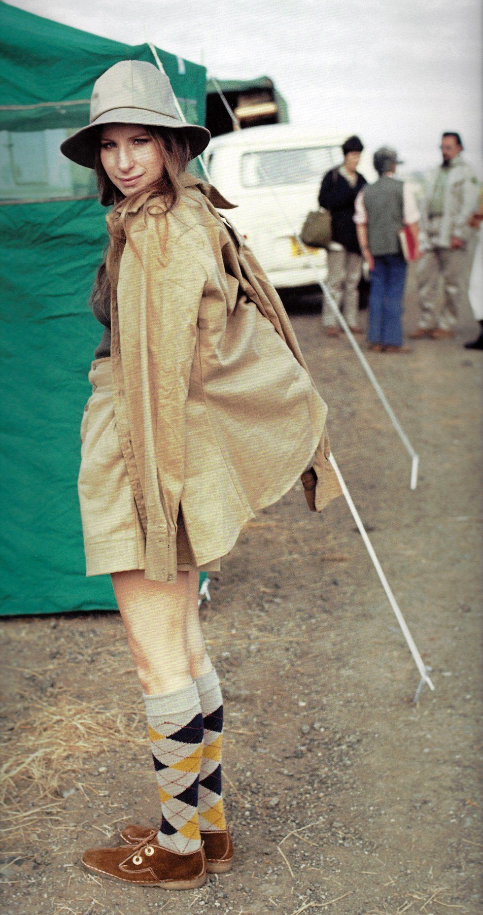 Streisand on location in Africa in 1972. Streisand on location in Africa in 1972.