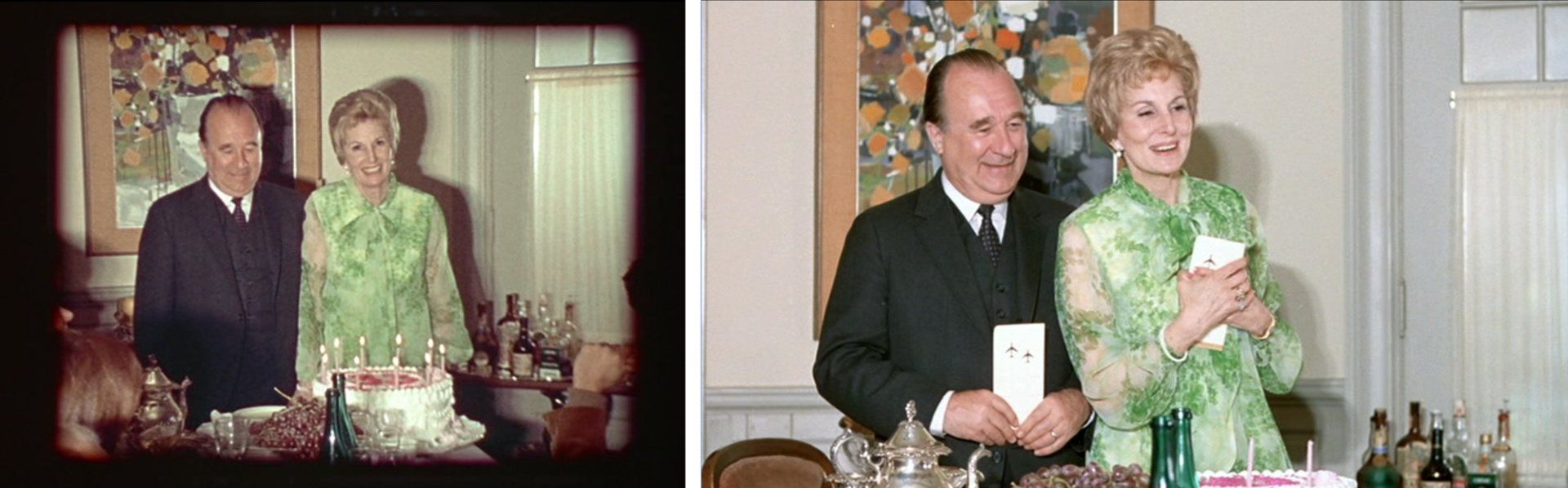 Home movie scene versus 35 millimeter scene.