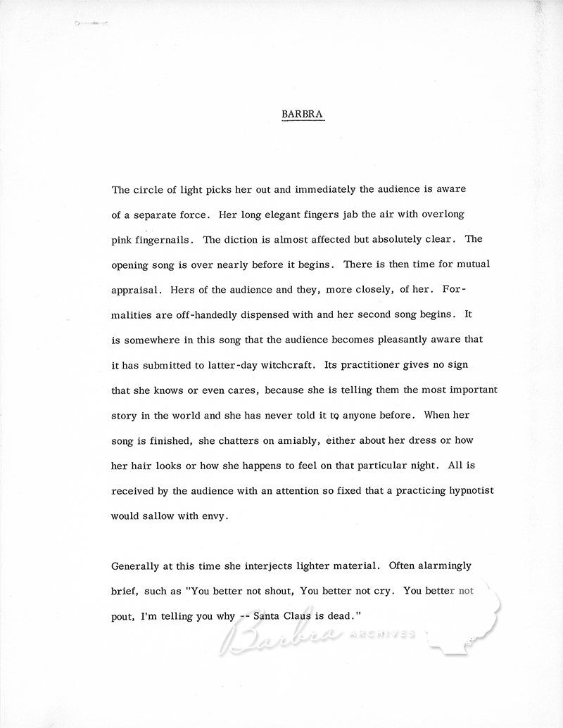 Blurry scanned page of a typed document with a centered title and paragraph text.