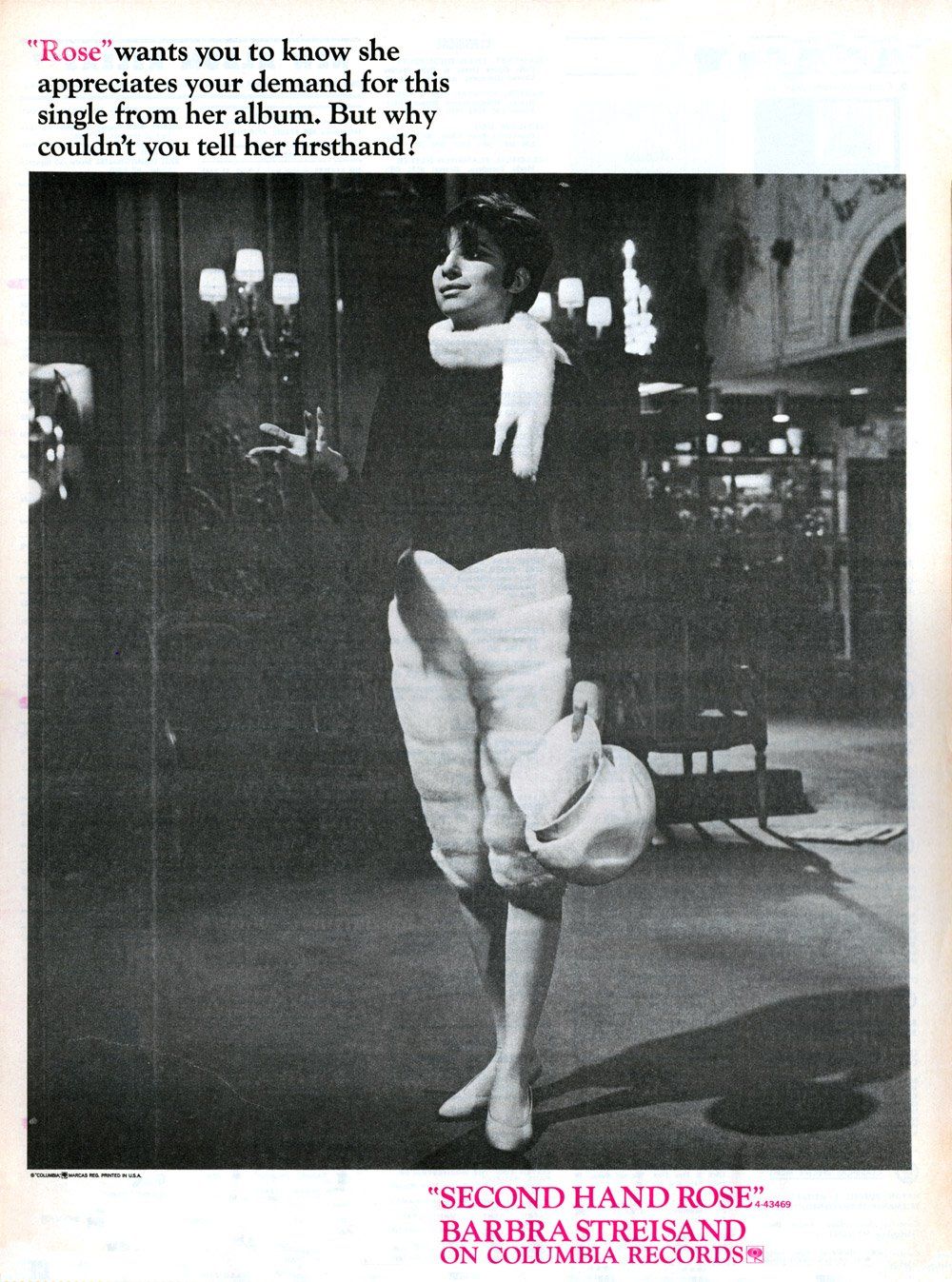 Columbia Records ad for the single