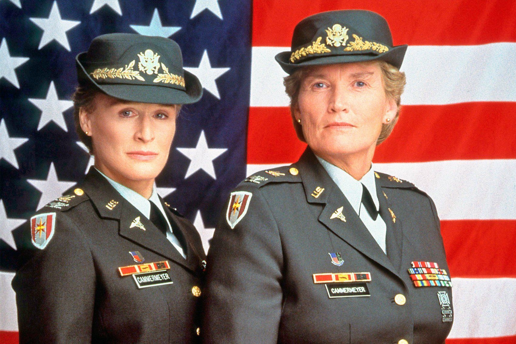 Glenn Close and Margarethe Cammermeyer