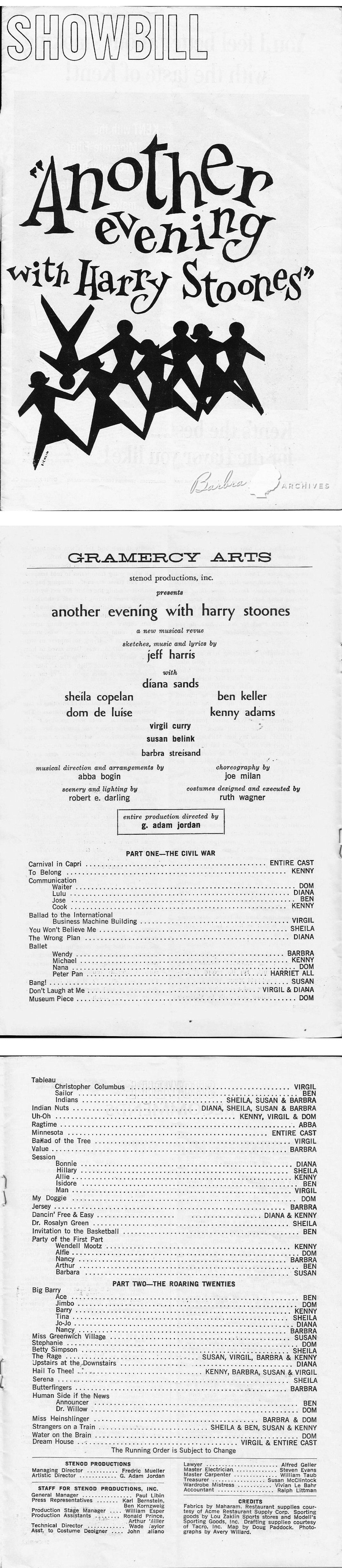 Harry Stoones Showbill