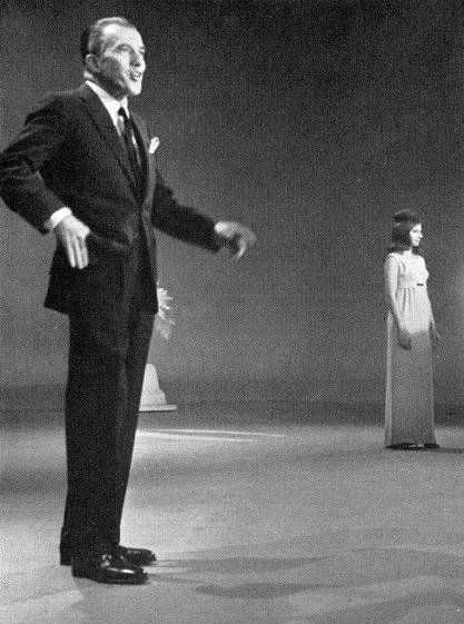 Ed Sullivan introduces Barbra Streisand in 1962.