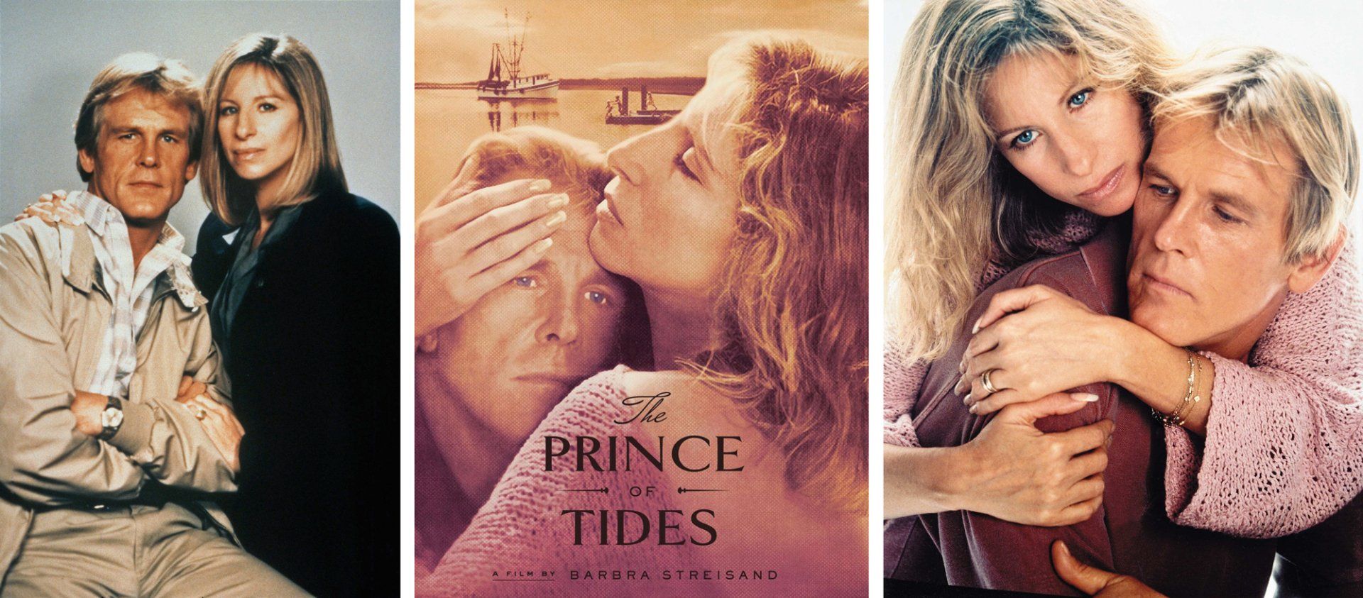 Three dramatic images captured by Francesco Scavullo for The Prince of Tides advertising campaign.