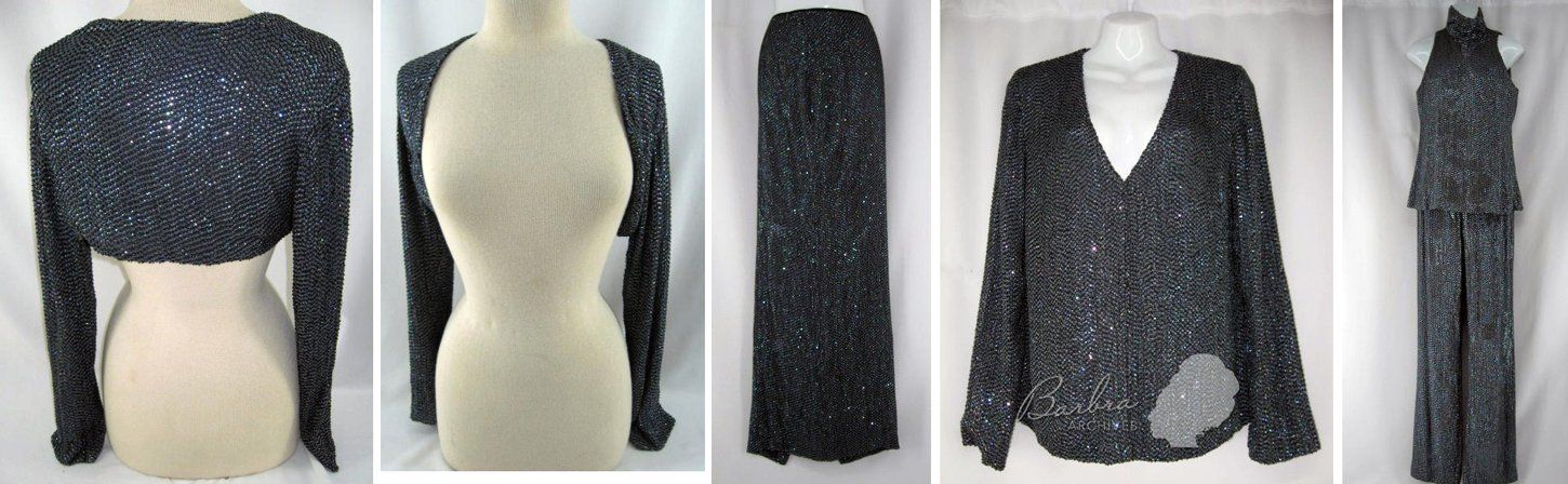 Streisand's metallic silver costumes designed for Timeless.