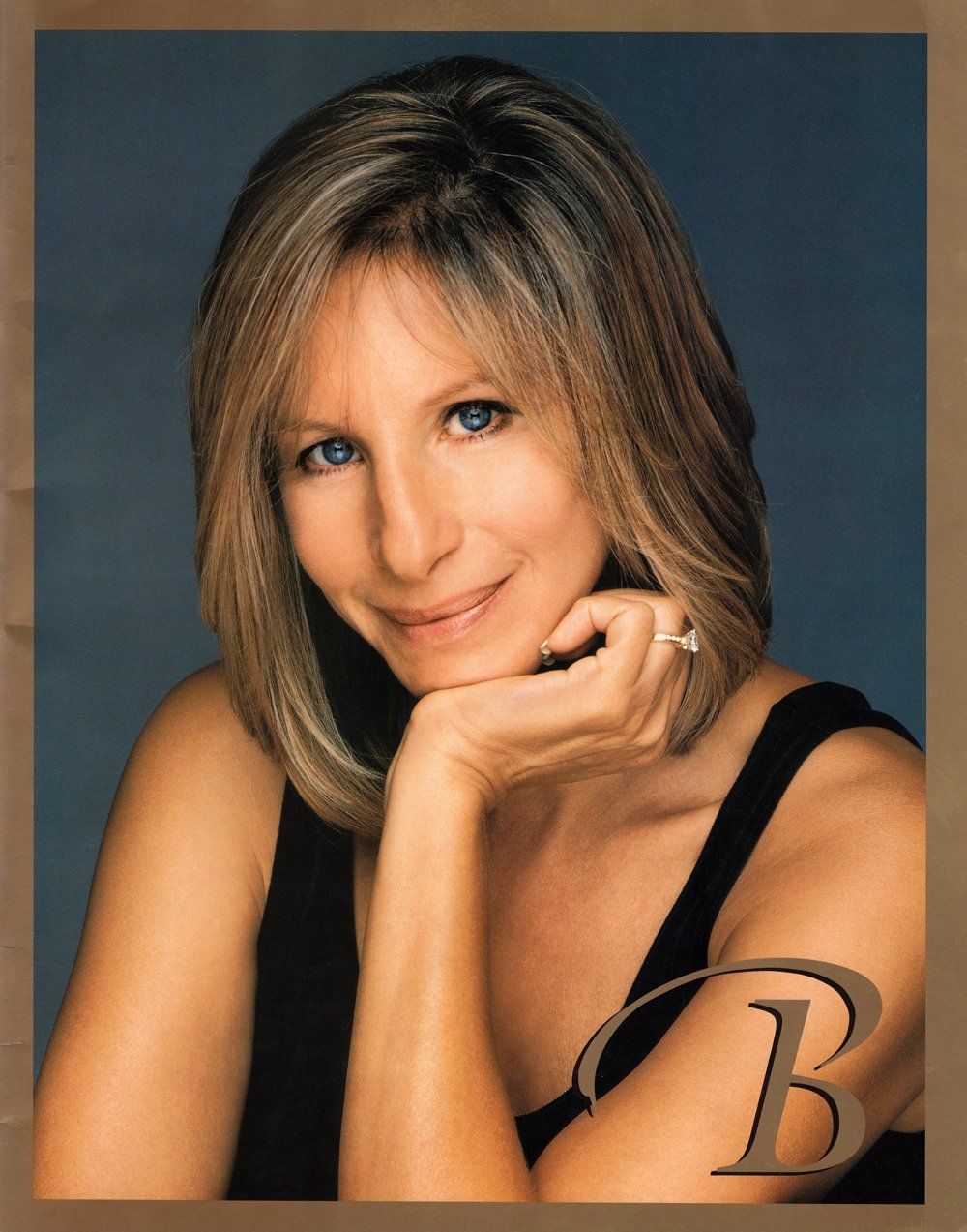 The cover of Barbra's Las Vegas concert program.
