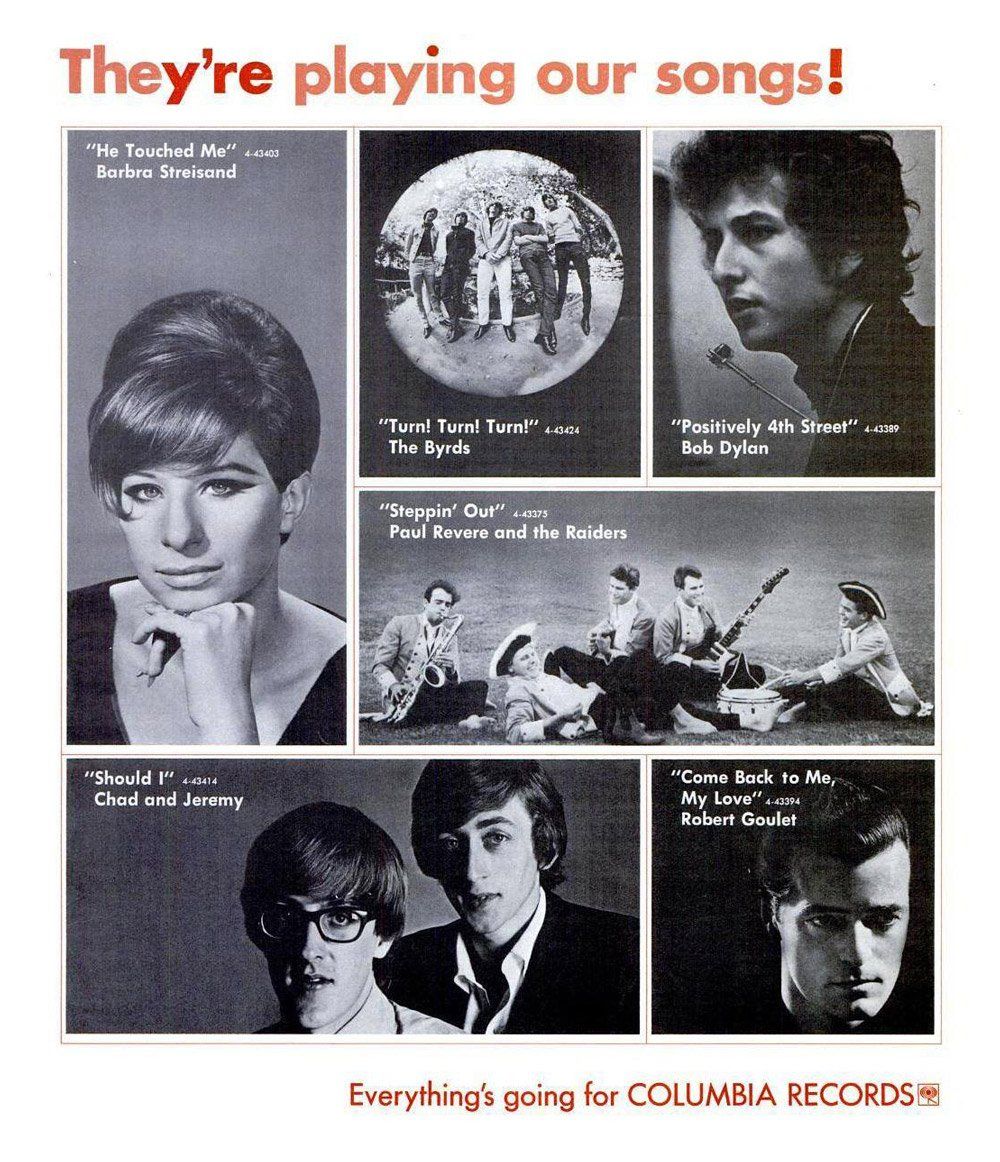 Columbia Records ad for the single