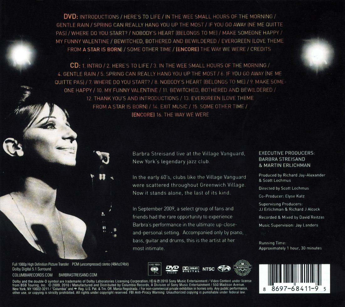 Back cover of CD