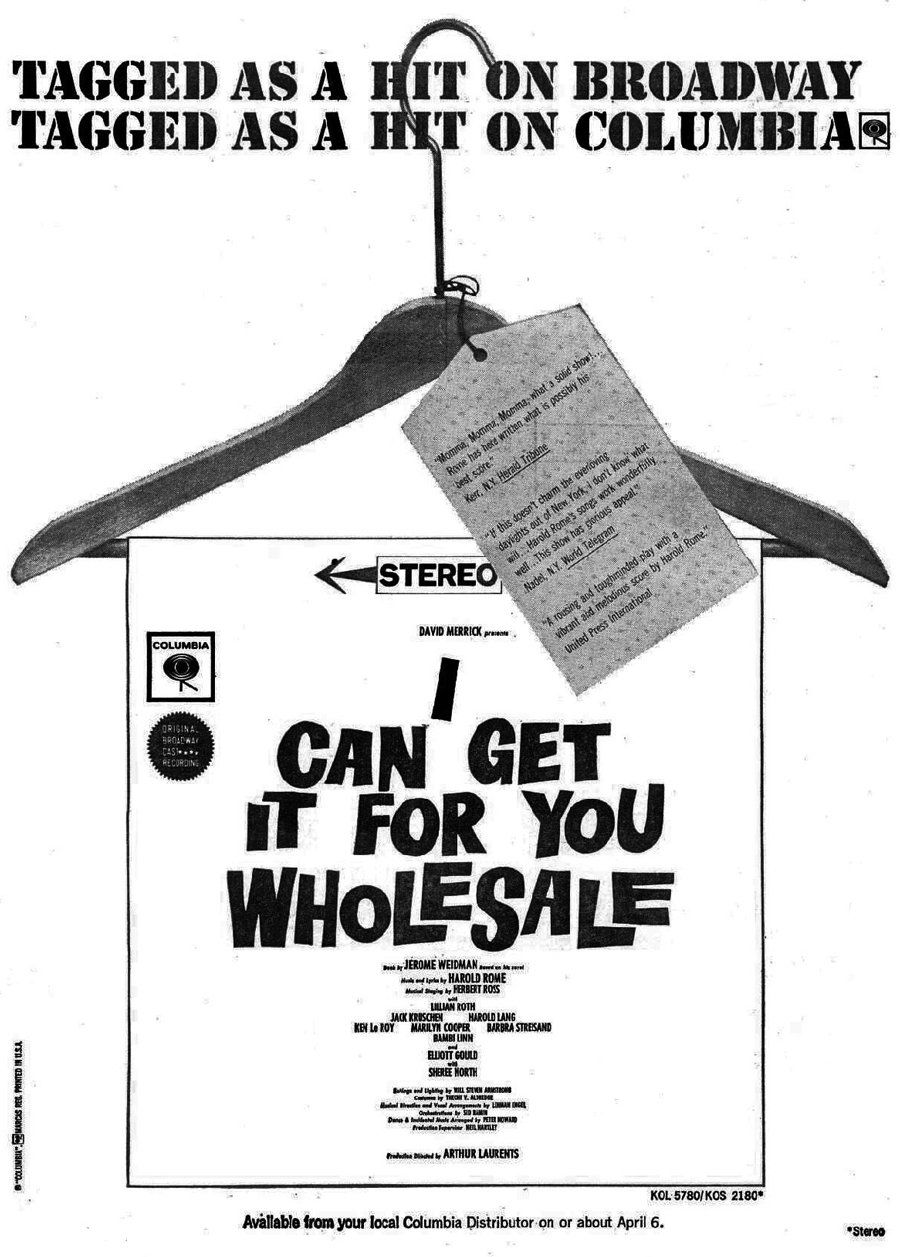 Columbia Records ad for the cast album