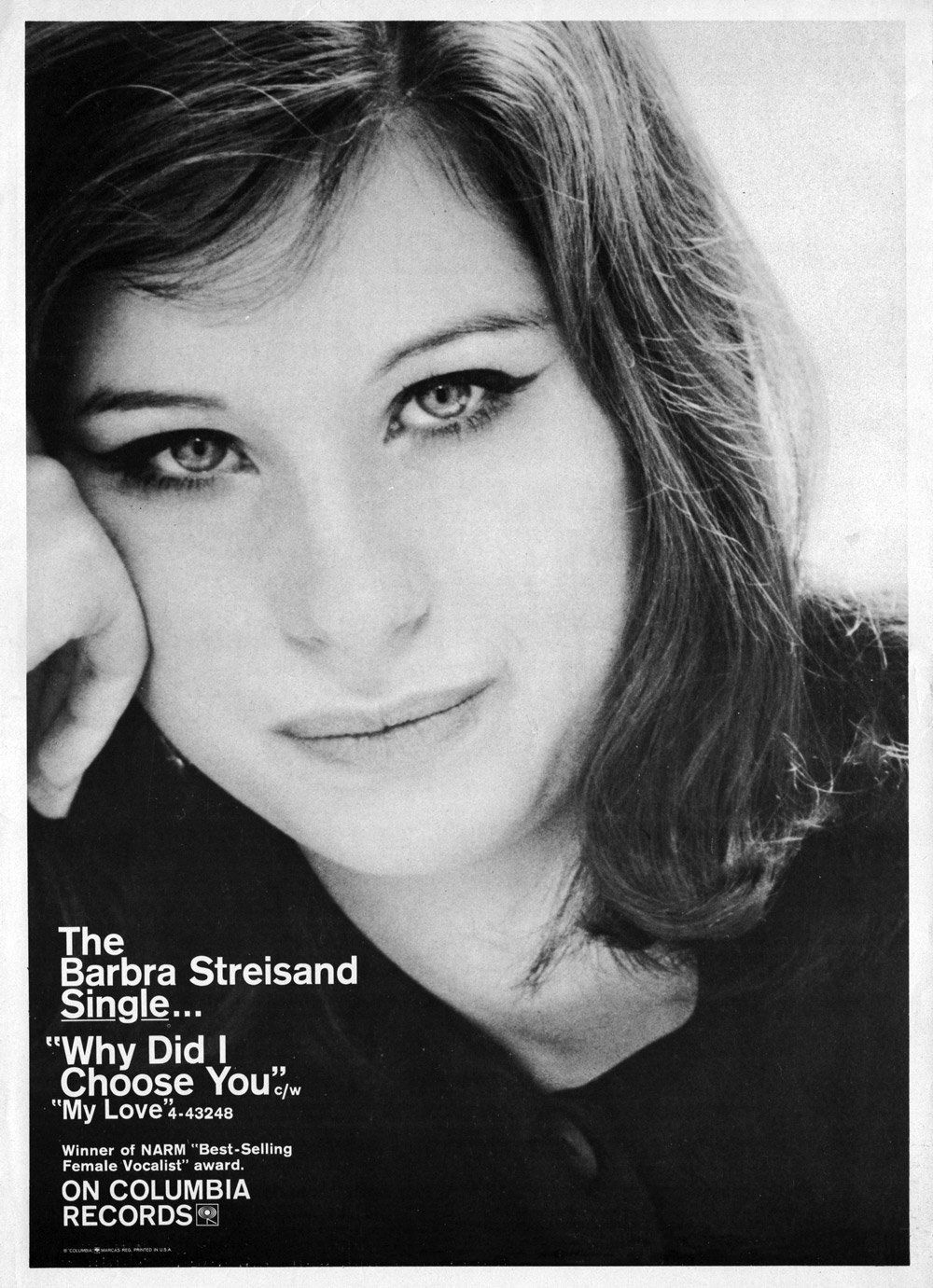 Columbia Records ad for the single Why Did I Choose You? Columbia Records ad for the single Why Did I Choose You?