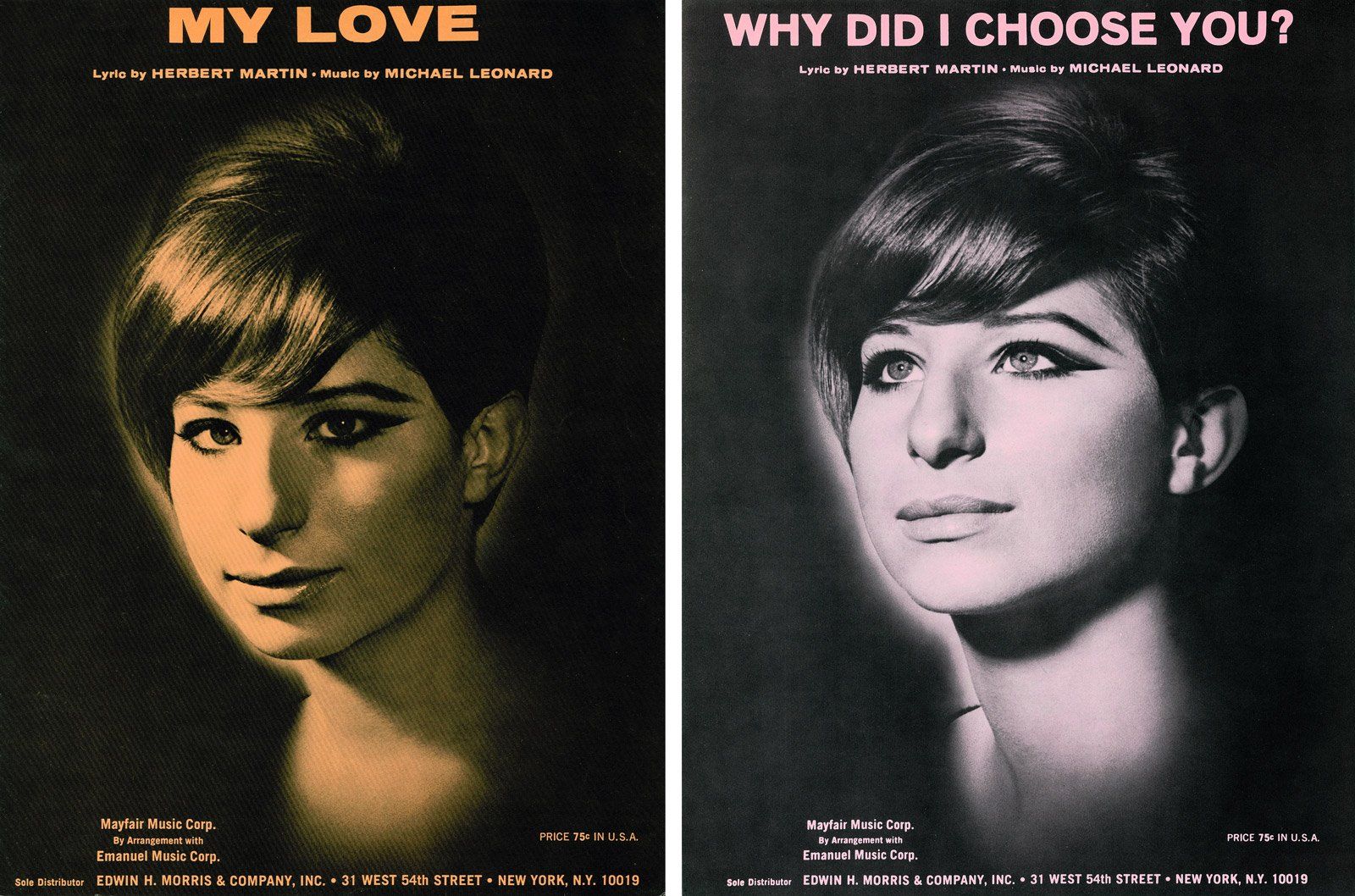 Mayfair Music published sheet music for these songs. Mayfair Music published sheet music for these songs.