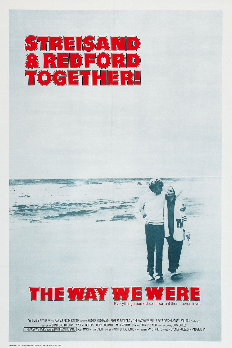 THE WAY WE WERE U.S. theatrical movie poster THE WAY WE WERE U.S. theatrical movie poster