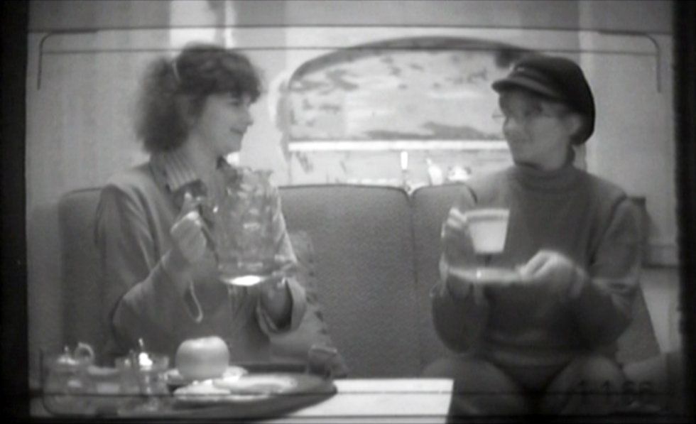 Beth Porter and Streisand in rehearsal.