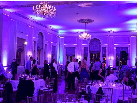 wedding uplighting at Hawthorne Hotel, Salem, MA, woburn, chelmsford, tewksbury
