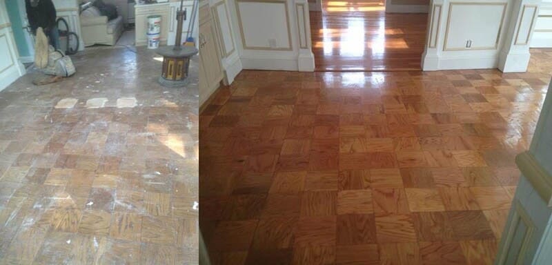 Before And After Refinished Flooring — Bergen County, NJ — Alpine Hardwood Flooring
